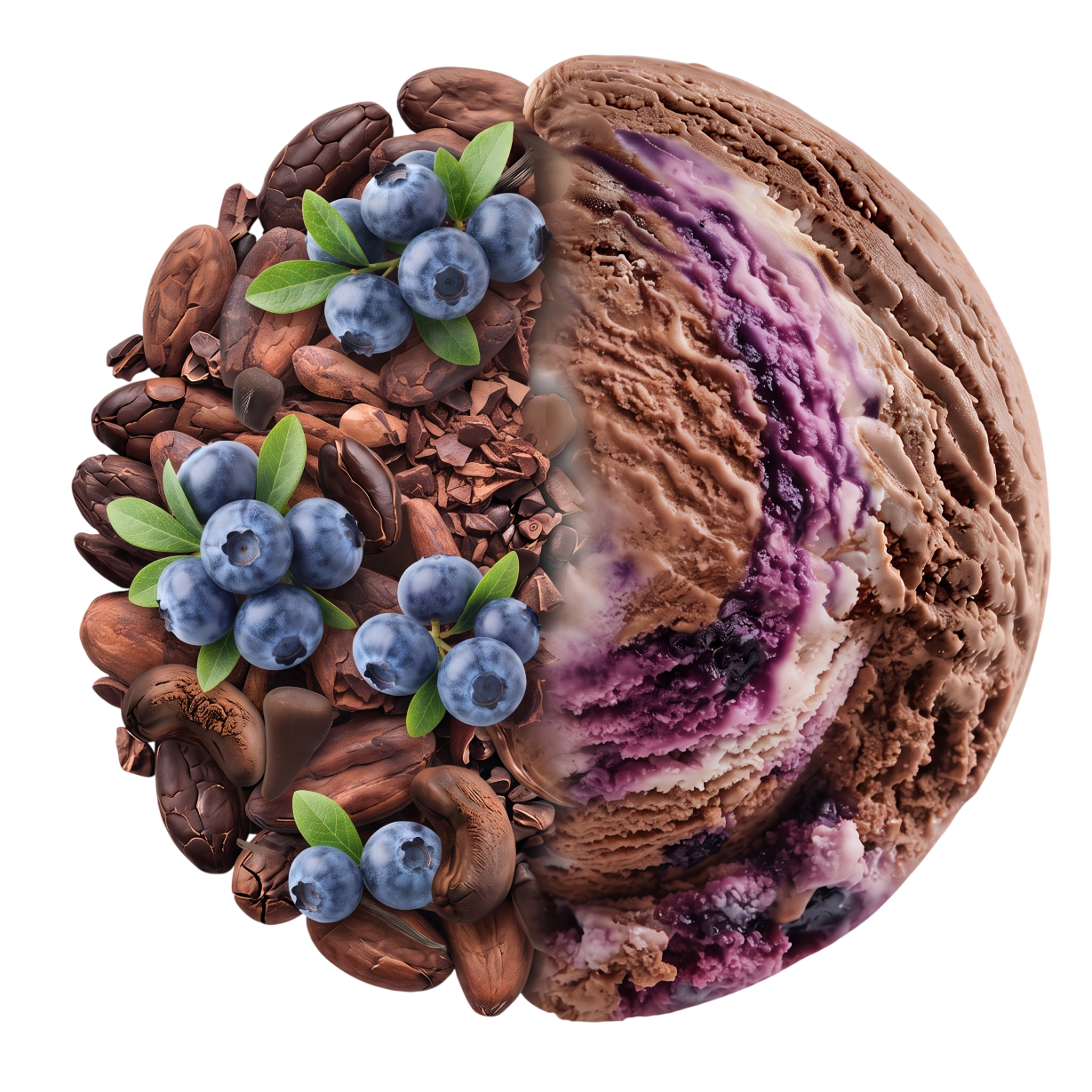 Choco Blueberry Ice Cream